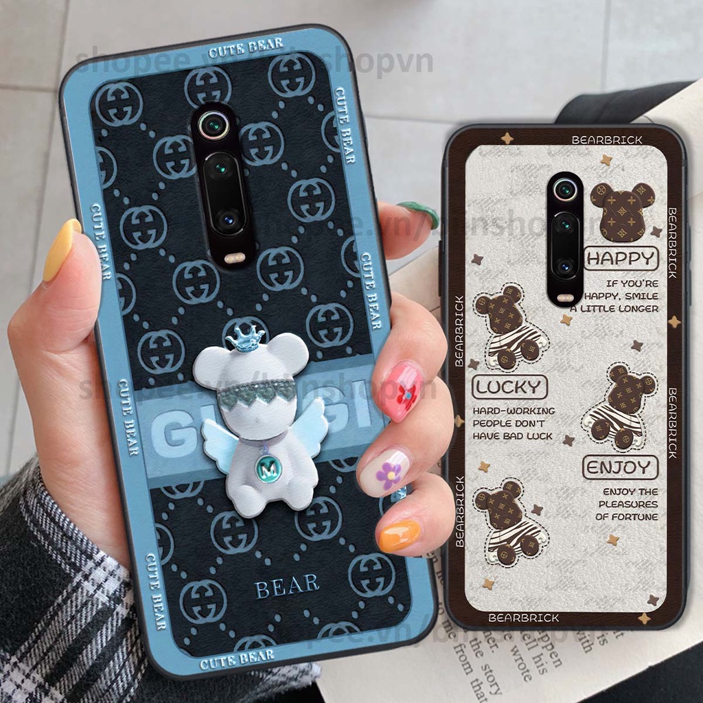 Ốp Xiaomi Redmi K20 / MI 9T hình gấu bear brick đẹp độc lạ, thời trang, cá tính