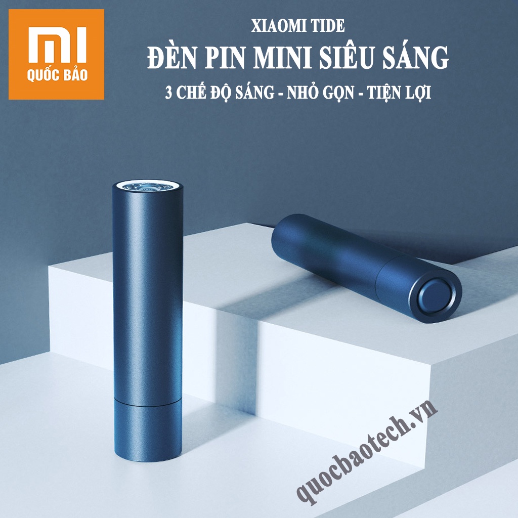 Đèn pin cầm tay mini siêu sáng Xiaomi Tide - Hợp kim nhôm - Gọn nhẹ - Tiện lợi