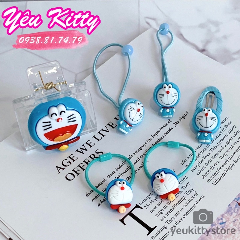 DÂY CỘT TÓC KẸP TÓC DORAEMON