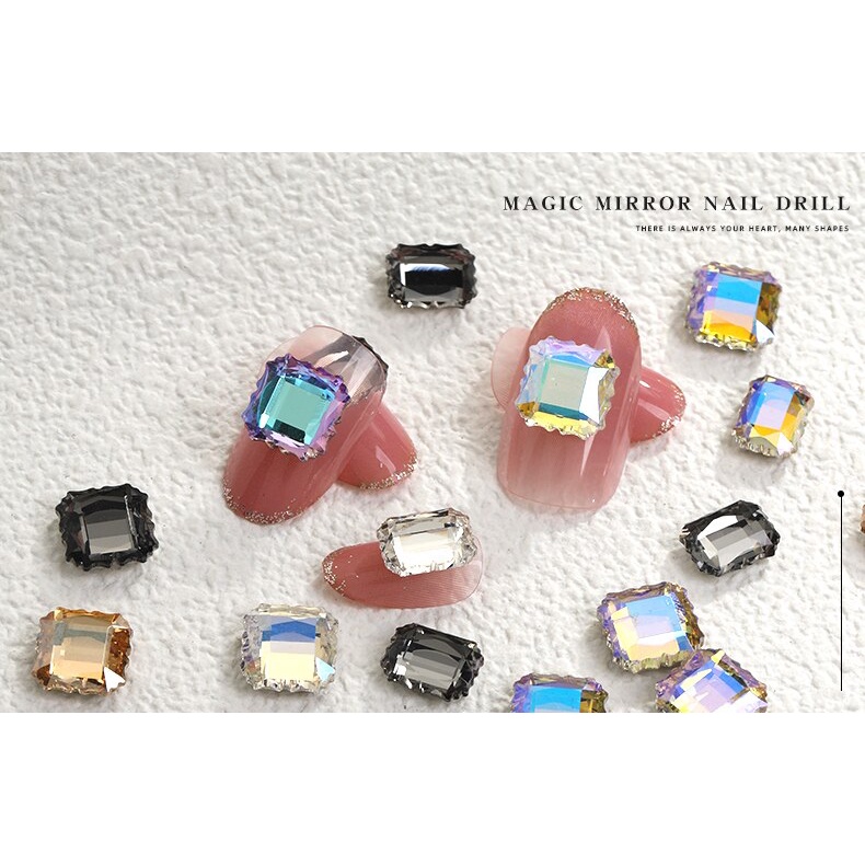 Set 10 Phụ Kiện Đá Pha Lê Trang Trí Móng Tay Sang Trọng