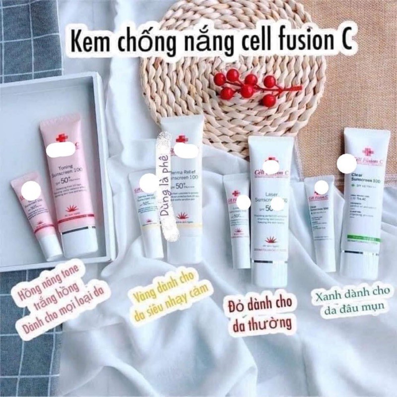 Kem chống nắng CELL FUSHION C ĐỦ  BILL