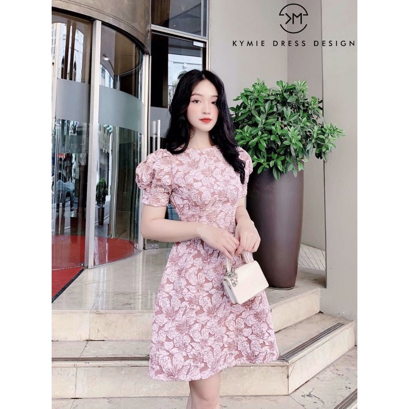 Đầm gấm🌷Hình thật 100%🌷Đầm gấm nơ lưng | BigBuy360 - bigbuy360.vn