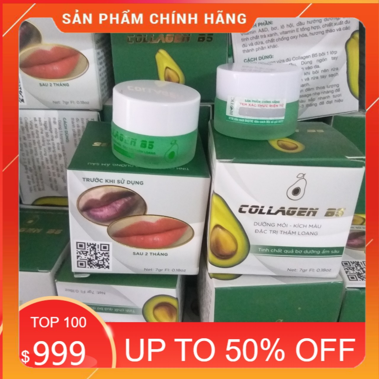 COLAGEN B5 dưỡng môi sau xăm