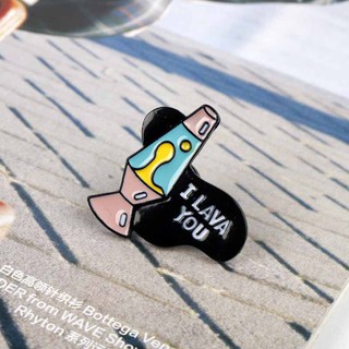 Huy hiệu cài áo hình ngọn lửa núi lửa