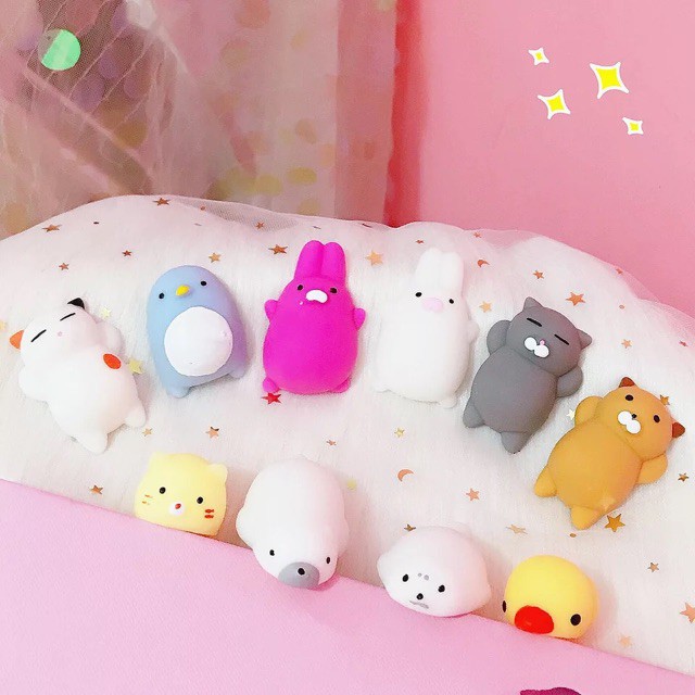 [ Ảnh thật tự chụp ] Mochi squishy thú full hộp