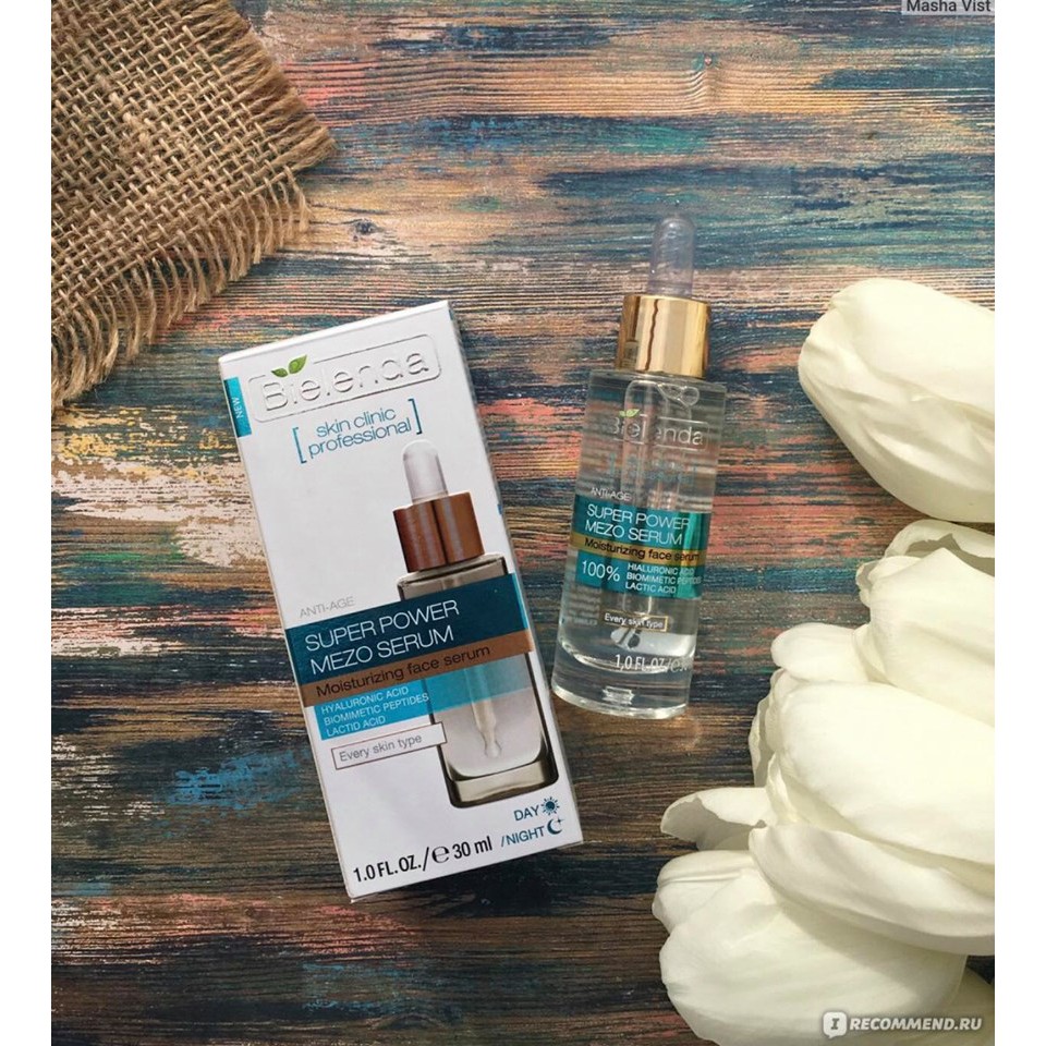 Serum Bielenda Super Power Mezo  Dành Cho Da Khô, Da Bị Mất Nước Và Da Nhạy Cảm