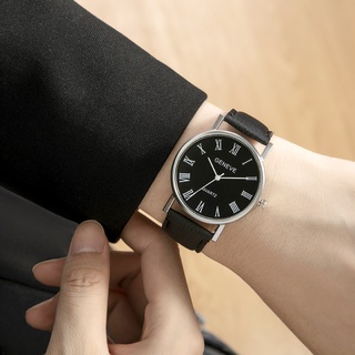 Đồng hồ analog máy quartz nữ dây da mặt số la mã