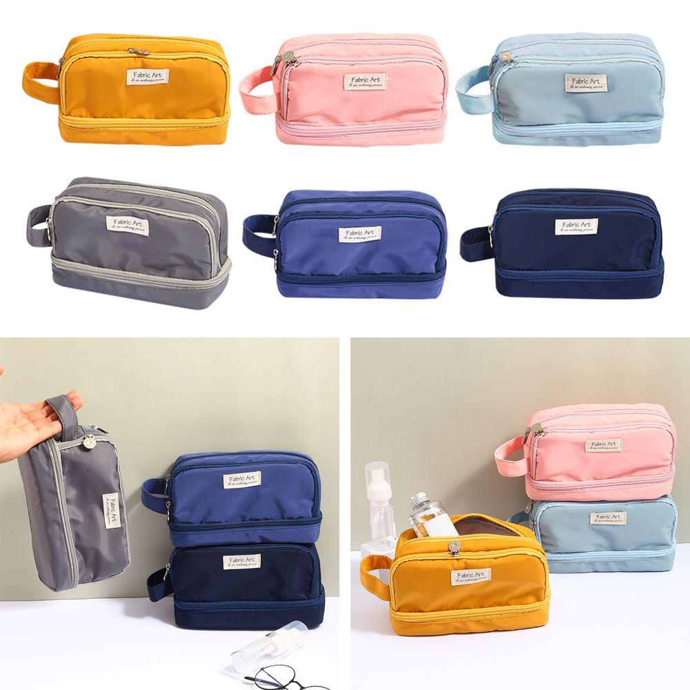 CHOOKEY Túi Đựng Bút Bằng Vải Canvas Dễ Thương Sức Chứa Lớn