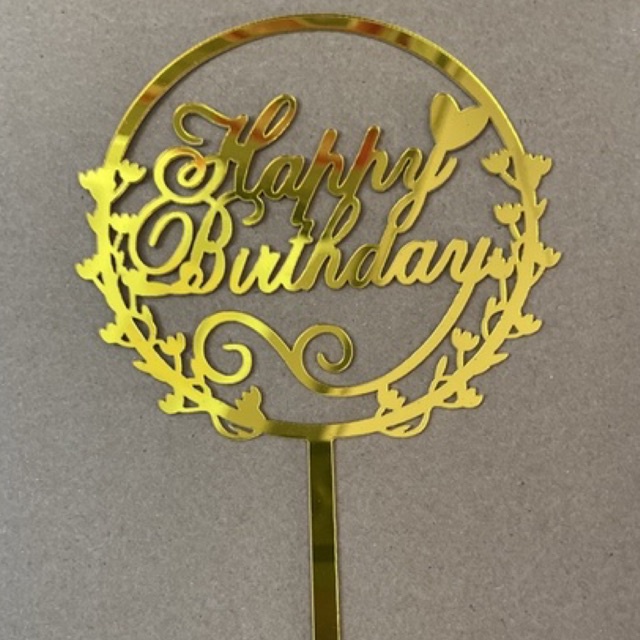 Combo 10 cắm mica trang trí bánh kem