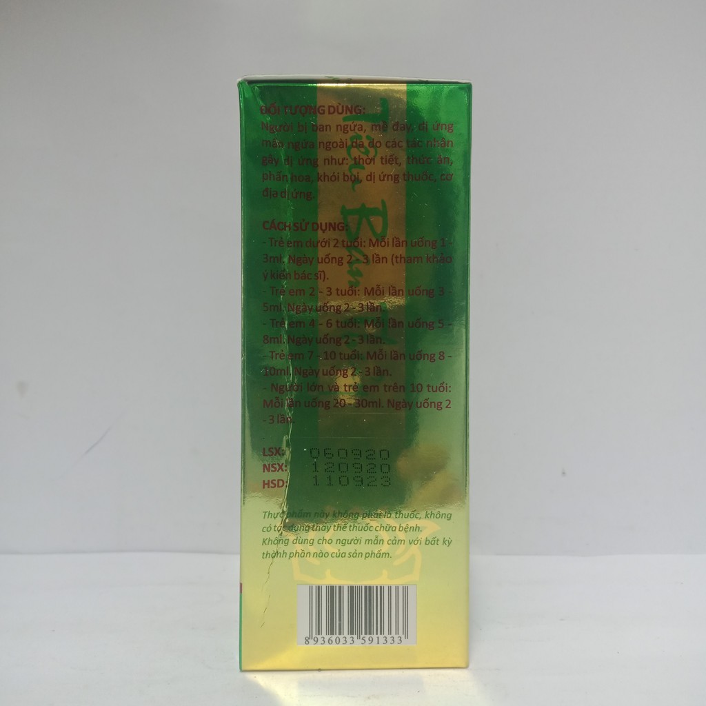 Siro Tiêu Ban Thuỷ chai 150ml