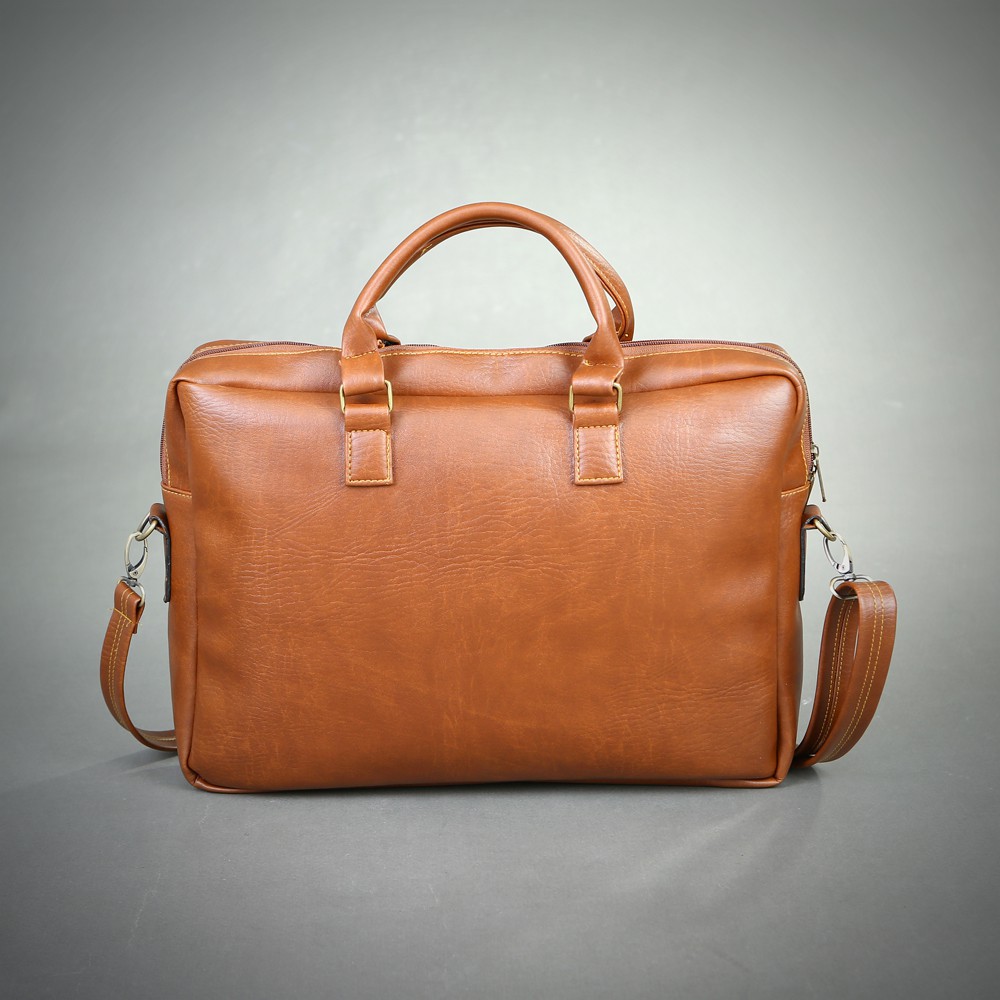 Cặp Da Nam Công Sở, Cặp Đựng Laptop 14 Inch Hanama Leo TG11 - 3 Lớp Chống Sốc | BigBuy360 - bigbuy360.vn