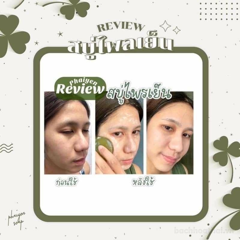 Sáp rửa mặt khắc phục mụn trắng da NTK Natural Phaiyen Thái lan