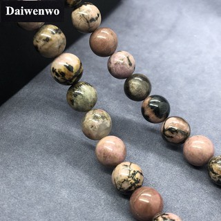 Chuỗi hạt đá tròn 4-12mm màu đen