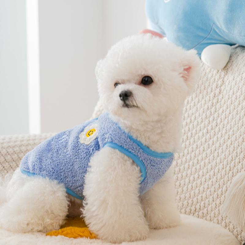 Áo Nhung In Hình Mặt Cười Thời Trang Thu Đông Mới Cho Thú Cưng