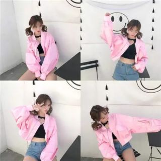 💥💣[ORDER] ÁO BOMBER JACKET CROPTOP UZZANG💣