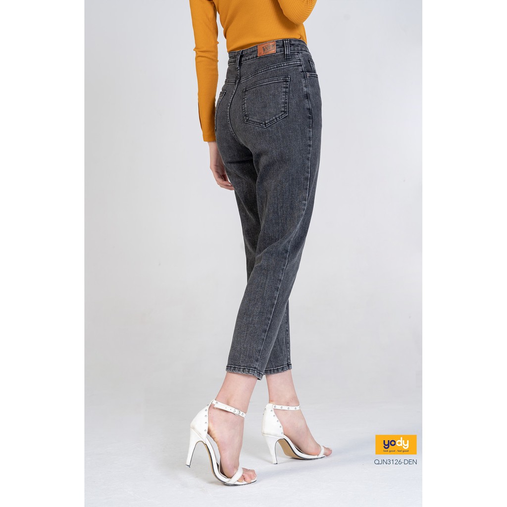 Quần Jeans Baggy Màu Đen Khói Siêu Cá Tính Trẻ Trung Co Dãn QJN3126