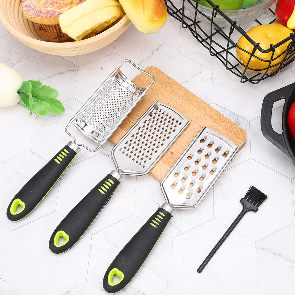 Bộ Dụng Cụ Bào Phô Mai Bằng Thép Không Gỉ Nhiều Màu Sắc Kèm Hộp Đựng | BigBuy360 - bigbuy360.vn