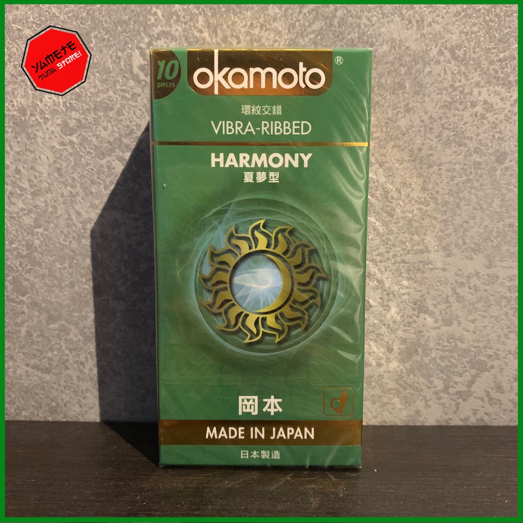 CHÍNH HÃNG 100% Bao Cao Su Okamoto Harmony Gân Sọc Hộp 10 Cái