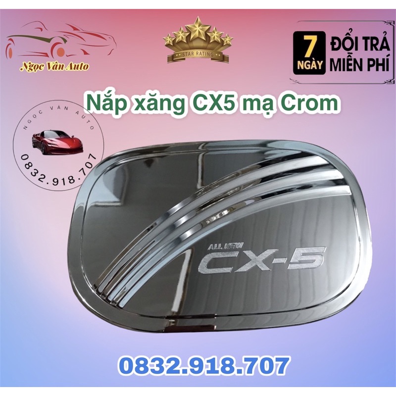 Ốp nắp bình xăng cx5 2018 - 2021 mạ crom