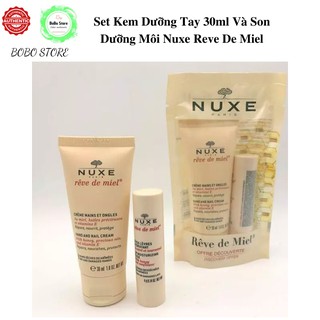Set Kem Dưỡng Tay 30ml Và Son Dưỡng Môi Nuxe Reve De Miel