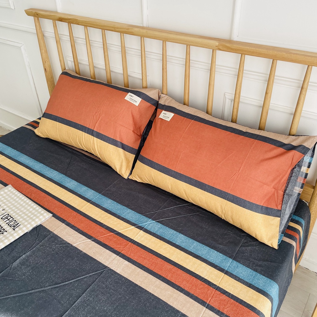 Bộ ga giường cotton lidaco kẻ caro combo 3 món ga bọc chun bao đủ các kích thước nệm | BigBuy360 - bigbuy360.vn