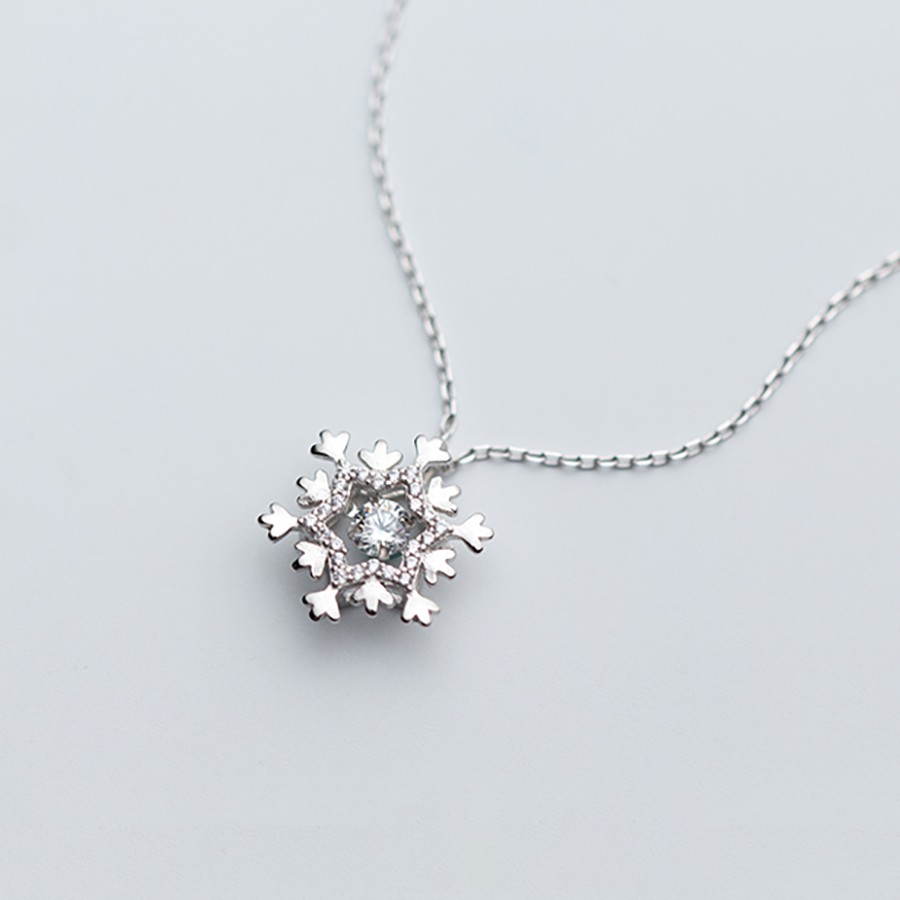 Dây Chuyền Bạc Nữ Đính Đá Bằng Bạc Thật S925 Cao Cấp - DB2498 - Bảo Ngọc Jewelry