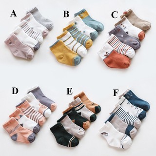 [Ảnh Thật] Set 5 Tất Nhật Cổ Cao Cho Bé Trai Và Bé Gái