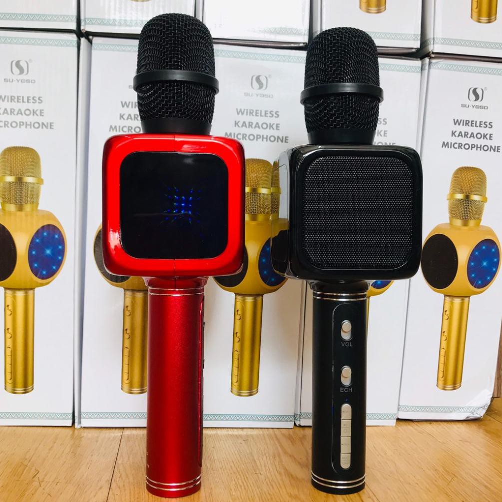 Micro karaoke bluetooth YS 61 - đèn led - âm thanh Loa siêu hay - thay đổi giọng nói