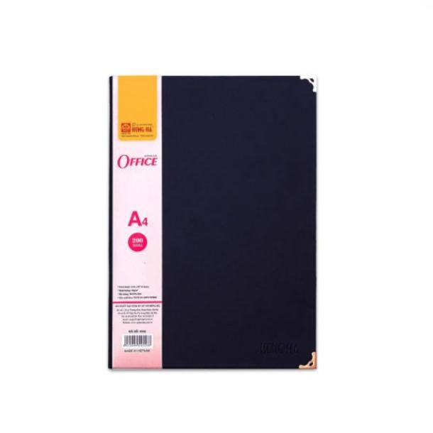 Sổ bìa da A4 hồng hà