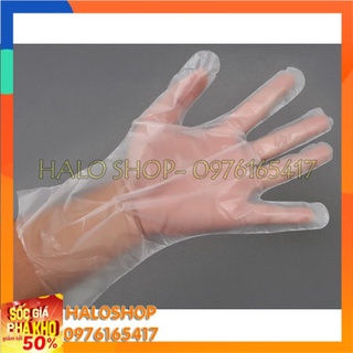 Bao tay nilon dùng 1 lần hộp 200 cái