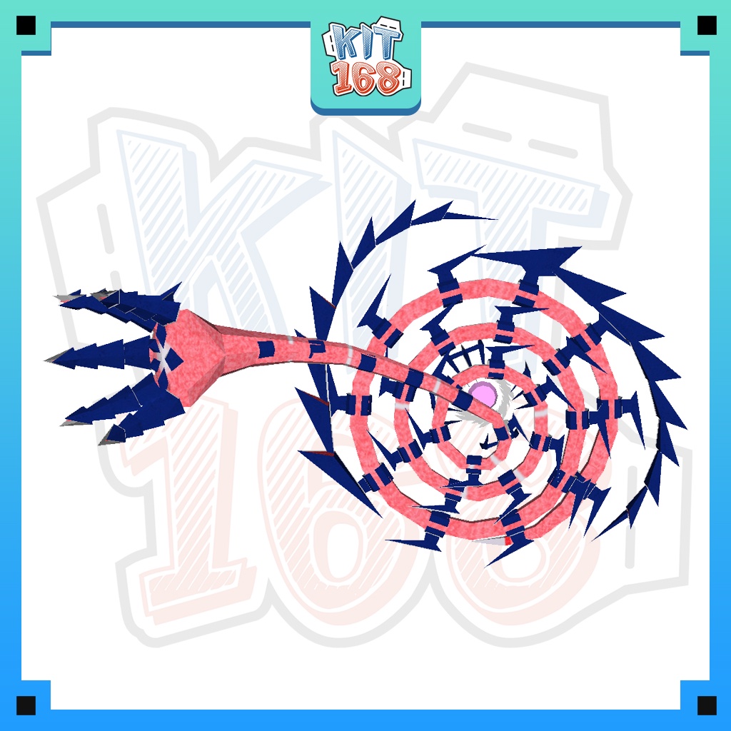 Mô hình giấy Anime Game Pokemon Eternatus Eternamax