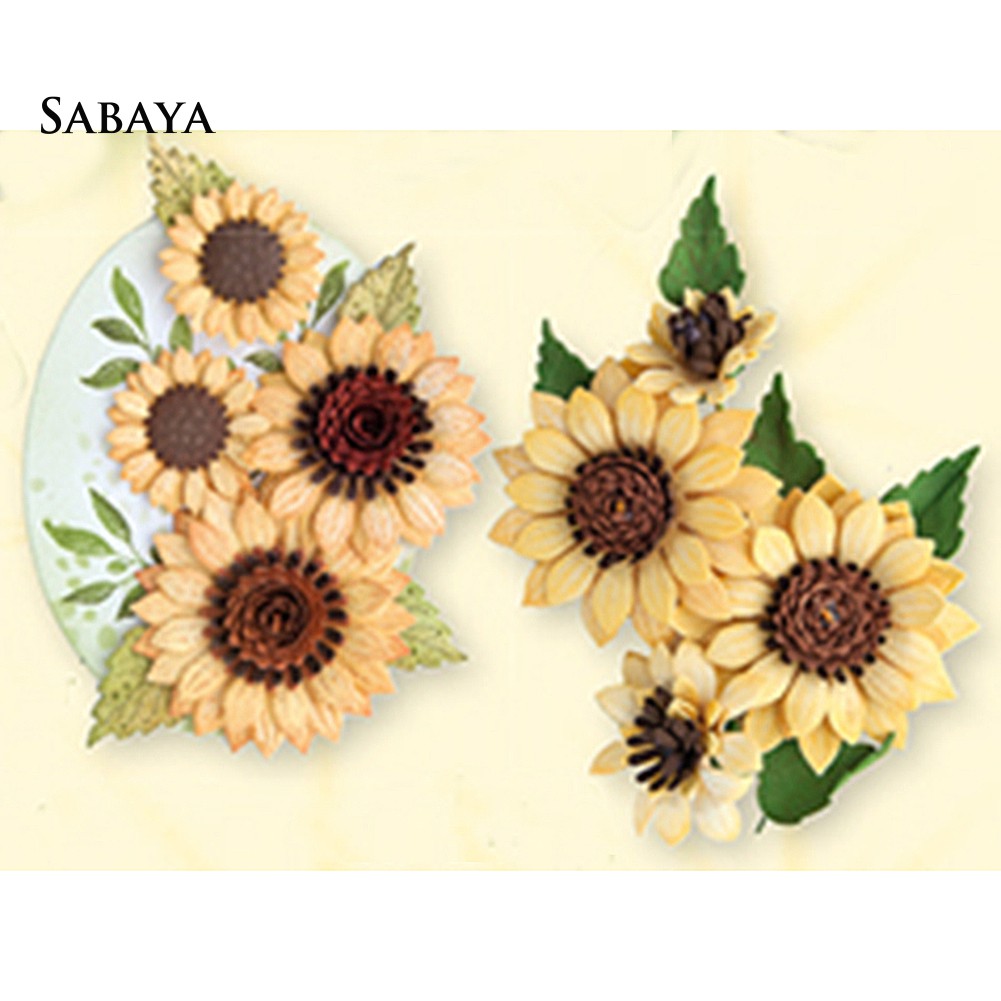 Khuôn Cắt Giấy Kim Loại Hình Bông Hoa Trang Trí Sổ Ảnh