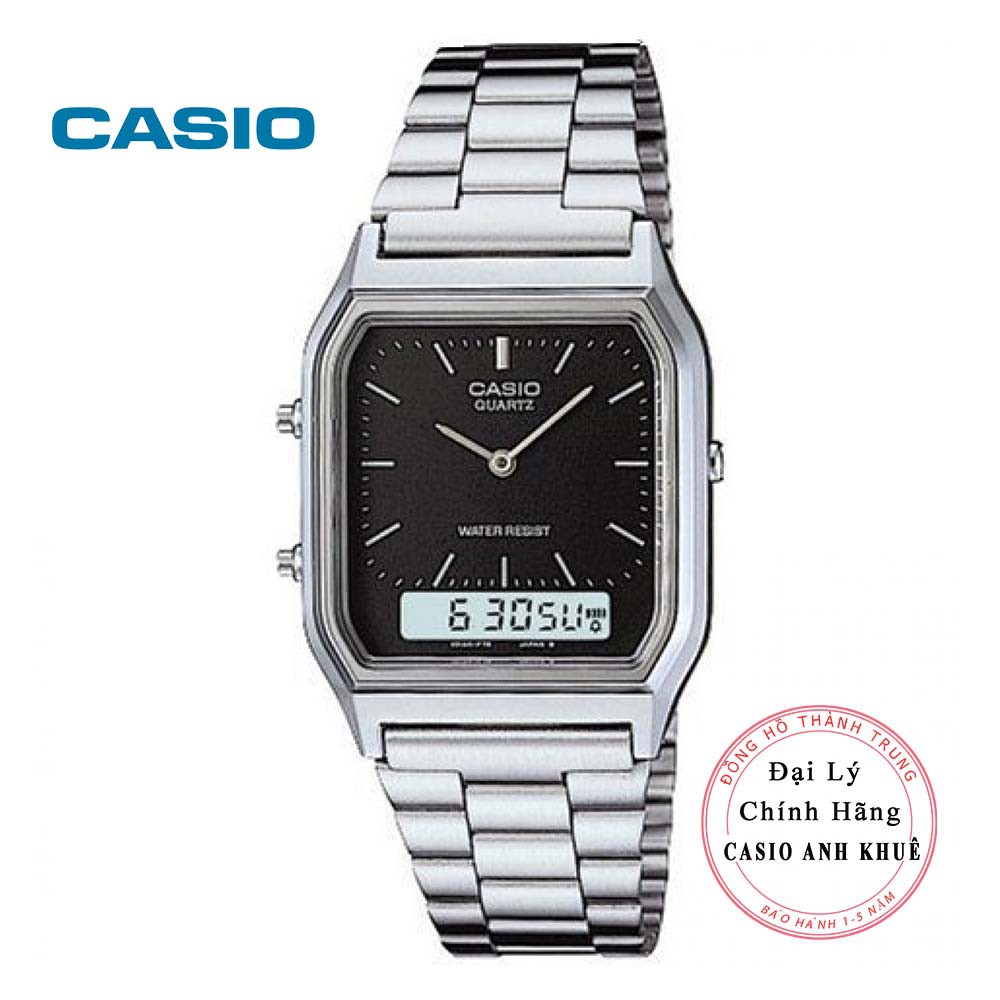 Đồng hồ Unisex Casio Vintage AQ-230A-1DMQ dây kim loại