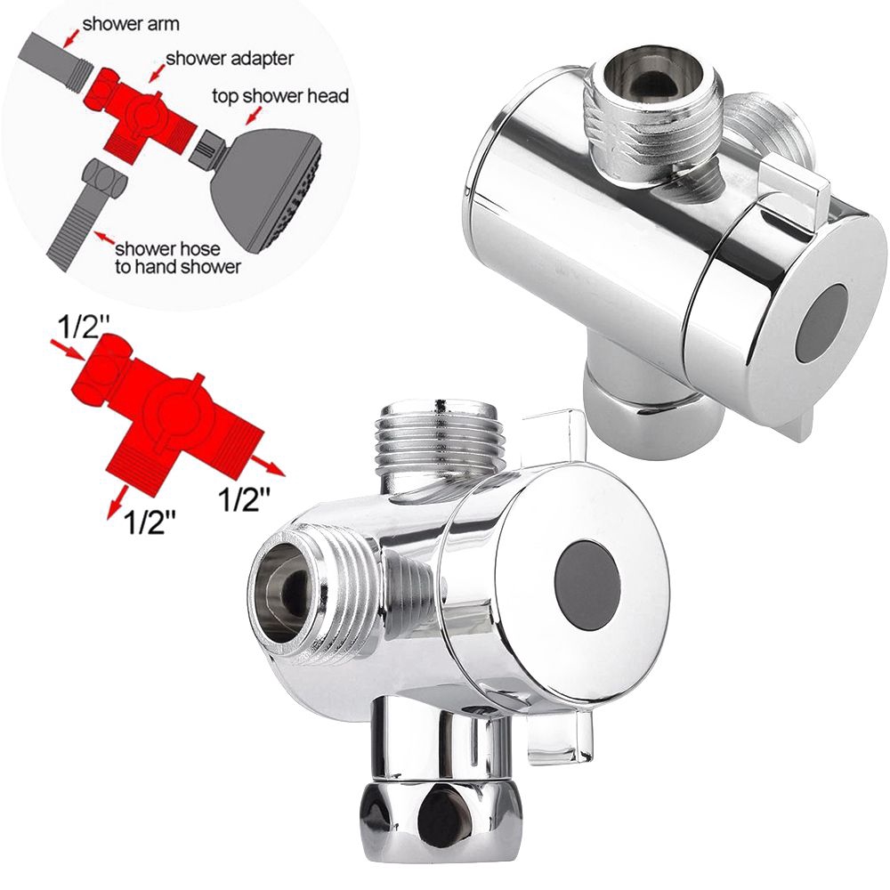 Van Vòi Nước Nhà Vệ Sinh Ba Chiều Bằng Chrome Tùy Chỉnh Tiện Dụng