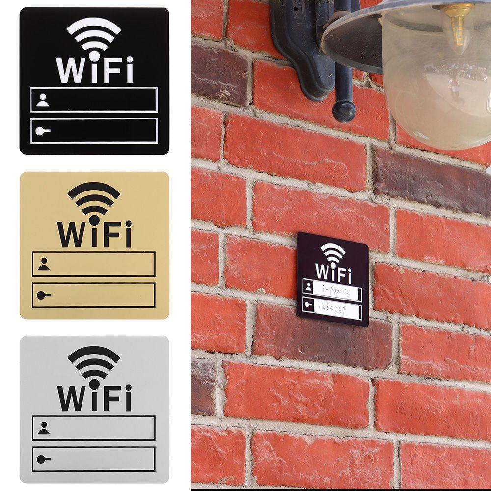 Miếng Dán Tường Hình Biển Báo Hiệu WIFI 3D