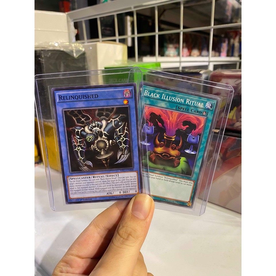 Lá bài thẻ bài Yugioh Combo Con mắt gian tà Relinquished - Tặng bọc bài nhựa bảo quản