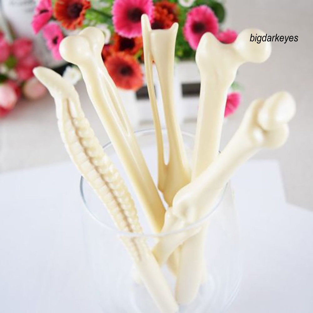 5 Bút Bi Ngòi 0.7mm Hình Cục Xương Sáng Tạo