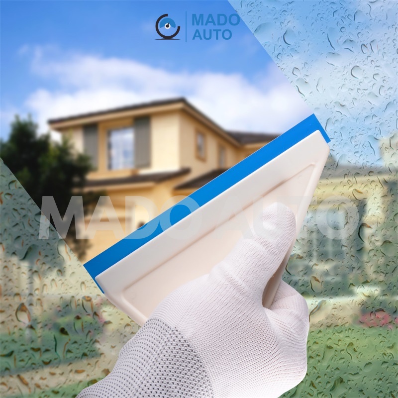 Gạt dán Film cách nhiệt ô tô nhựa trắng lưỡi cao su xanh (có lưỡi thay) MADO AUTO FG15