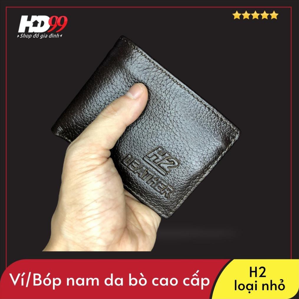 Ví Nam Da Bò Cao Cấp H2 Loại Nhỏ Chất Liệu PU Dùng Từ 5-7 Năm Dáng Basic Không Sợ Lỗi Mốt  ྇