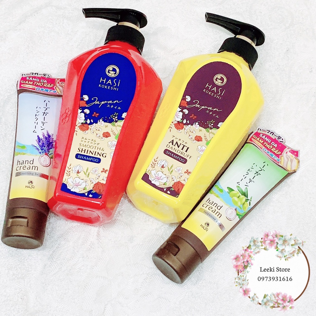 DATE 1.2024 Dầu gội Dưỡng Tóc Ngăn Gàu Hasi Kokeshi 450ml