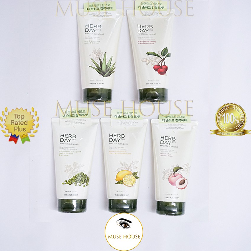 Sữa Rửa Mặt Herb Day 365 Cleansing Foam 170ML- MUSE HOUSE | BigBuy360 - bigbuy360.vn