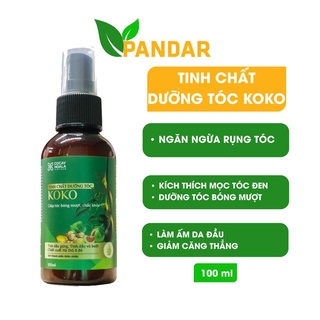 Tinh chất dưỡng tóc xịt tóc KOKO ngăn rụng tóc kích thích mọc tóc giúp tóc mềm mượt 100ml Cỏ cây hoa lá, PANDAR