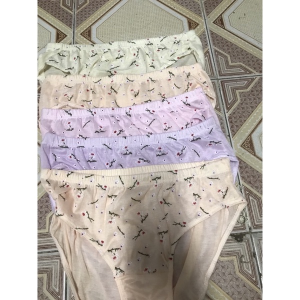 10 quần lót cotton đông xuân mông to cho người 75kg,quần lót bà già ảnh thật video Shop tự quay ạ