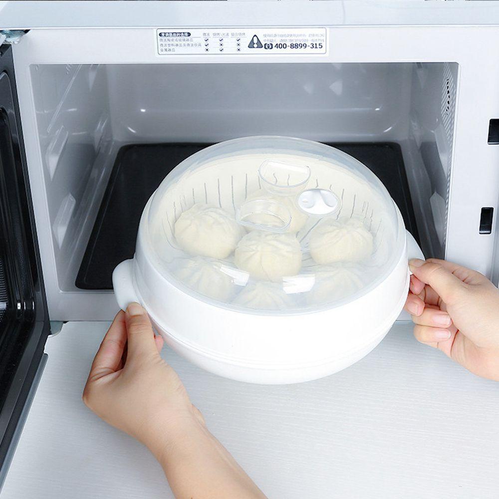 Nồi Hấp Bằng PP Thân Thiện Với Môi Trường Có Nắp Siêu Bền Dùng Cho Lò Vi Sóng