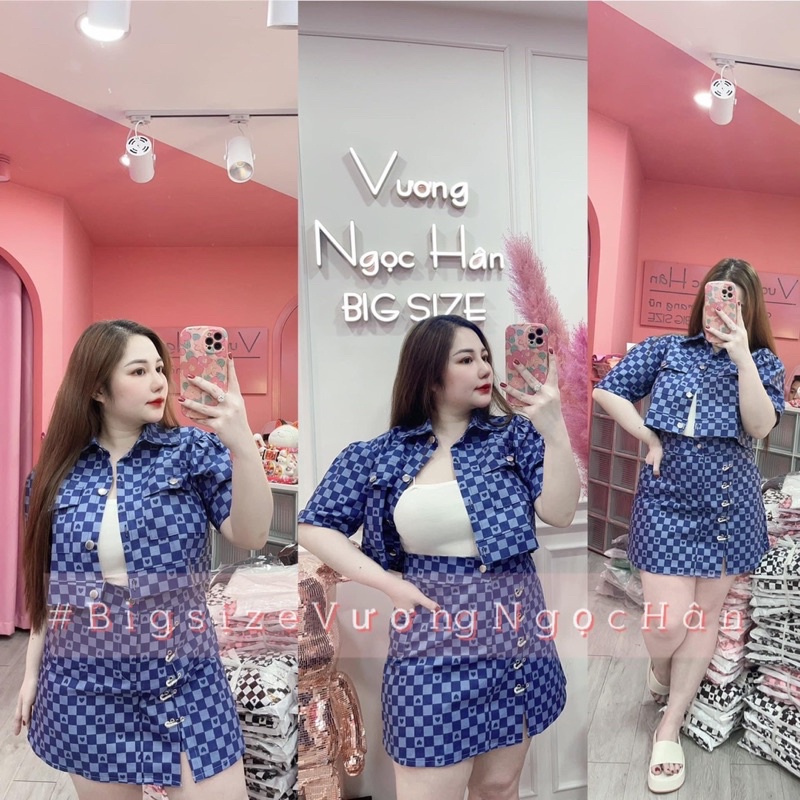 Set áo sơ mi croptop kèm chân váy