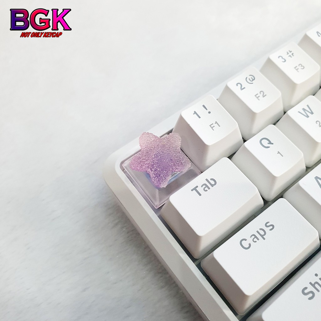 Keycap Lẻ hình kẹo dẻo hình ngôi sao và dễ thương Star Candy ( keycap resin độc lạ )( Keycap Artisan )