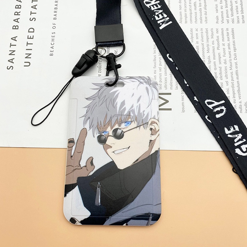 Túi Đựng Thẻ ID/Thẻ Đeo Cổ Bằng PVC Họa Tiết Hoạt Hình Dragon Ball/One Piece