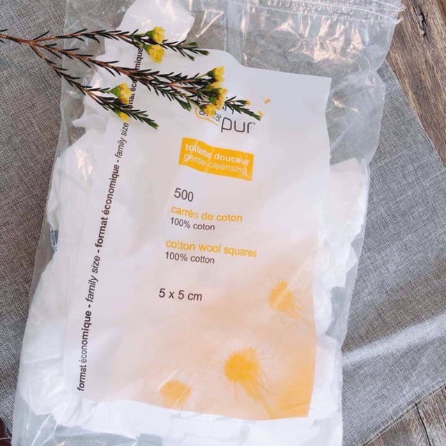 Bông Tẩy Trang TETRA 600 Miếng Cotton, Siêu Tiết Kiệm, Không Xơ Dính