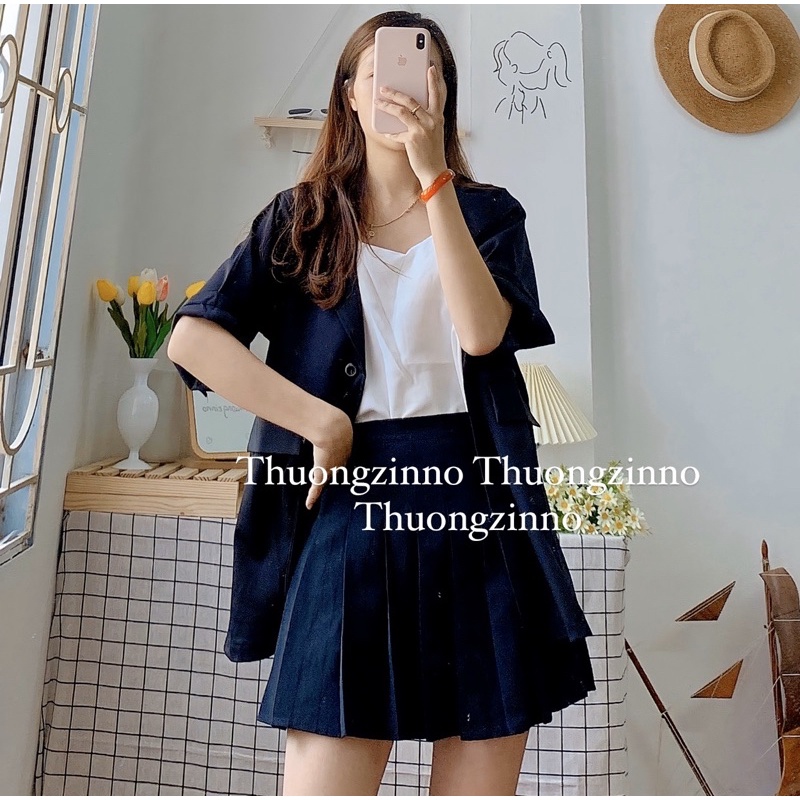 [Ảnh thật/Video Áo blazer nhiều màu Áo Vest nữ khoác ngoài vải loại đẹp đứng form