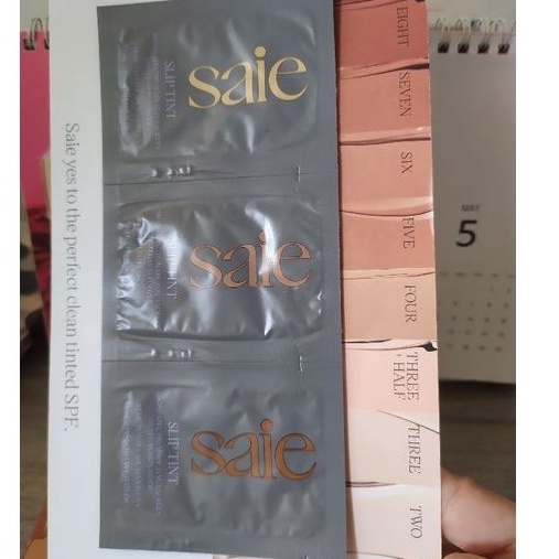 [USA] Mẫu thử set 3 Màu Nền Dưỡng Ẩm Chống Nắng Saie Slip Tint Sample